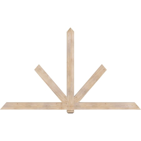 Ekena Millwork Kennewick Smooth Timber Gable Bracket, Douglas Fir, 108"W x 63"H x 3 1/2"D x 5 1/2"F, 14/12 Pitch GBW108X63X0406KEN00SDF